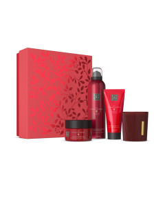 梵心仪式身体香氛中号礼盒_沐浴露+磨砂膏+身体乳+香薰蜡烛